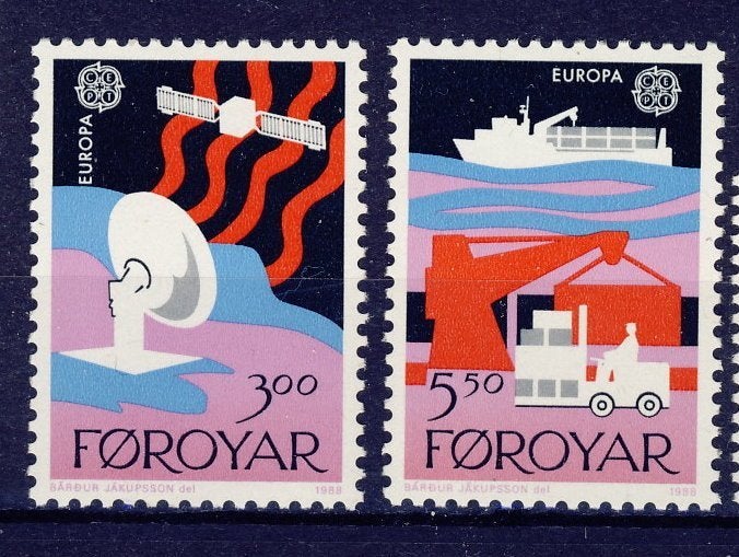 Îles Féroé 1988 - CEPT n 166 - 167 **, Timbres & Monnaies, Envoi, Autres pays, Non oblitéré