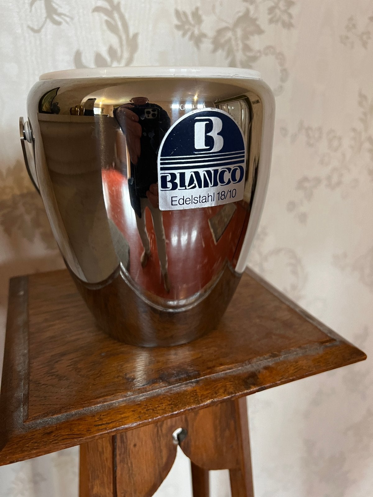 Ijsemmer, Ophalen of Verzenden, Zo goed als nieuw, Inox of Chroom
