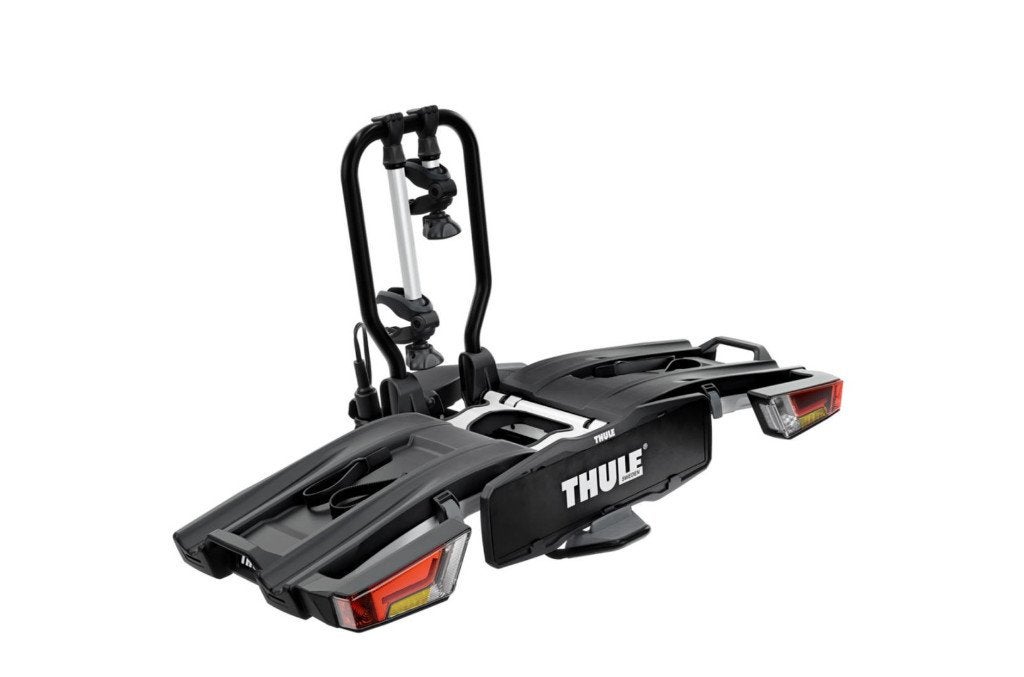 Thule EasyFold XT2 933 Fietsendrager, Auto diversen, Fietsendragers, Ophalen, Elektrische fiets, Zo goed als nieuw, 2 fietsen