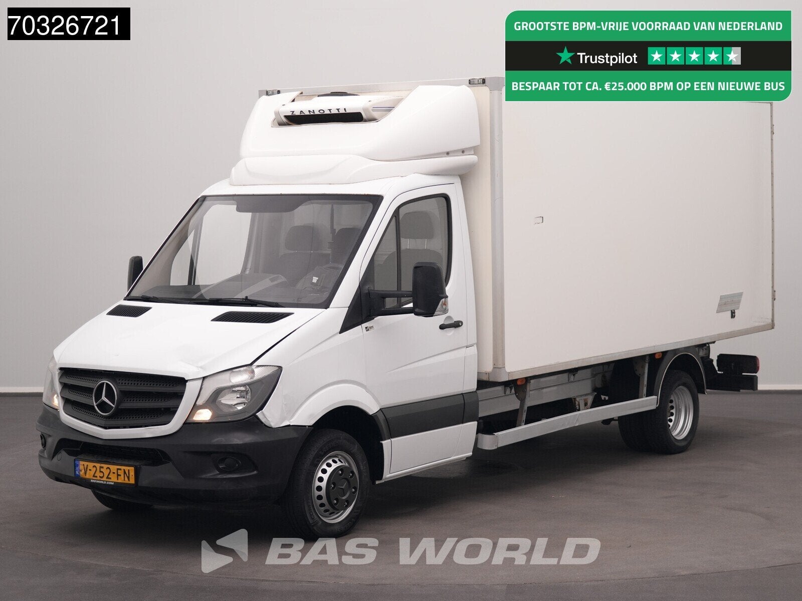 Mercedes Sprinter 516 CDI Euro6 Koelwagen Zijdeur Airco Came, Achat, Caméra de recul, Euro 6, Entreprise
