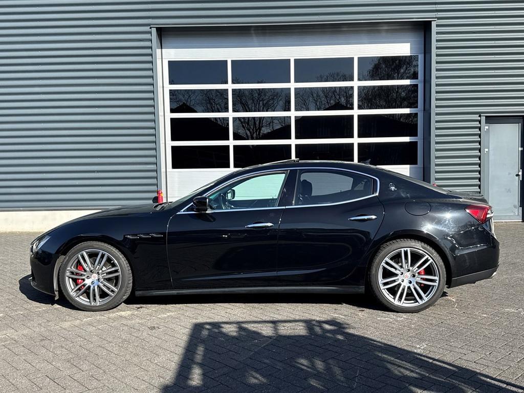 Maserati Ghibli 3.0 S V6 Q4, Carplay, Memory seat, Panoramad, Auto's, Maserati, Gebruikt, Zwart, Zwart, Leder