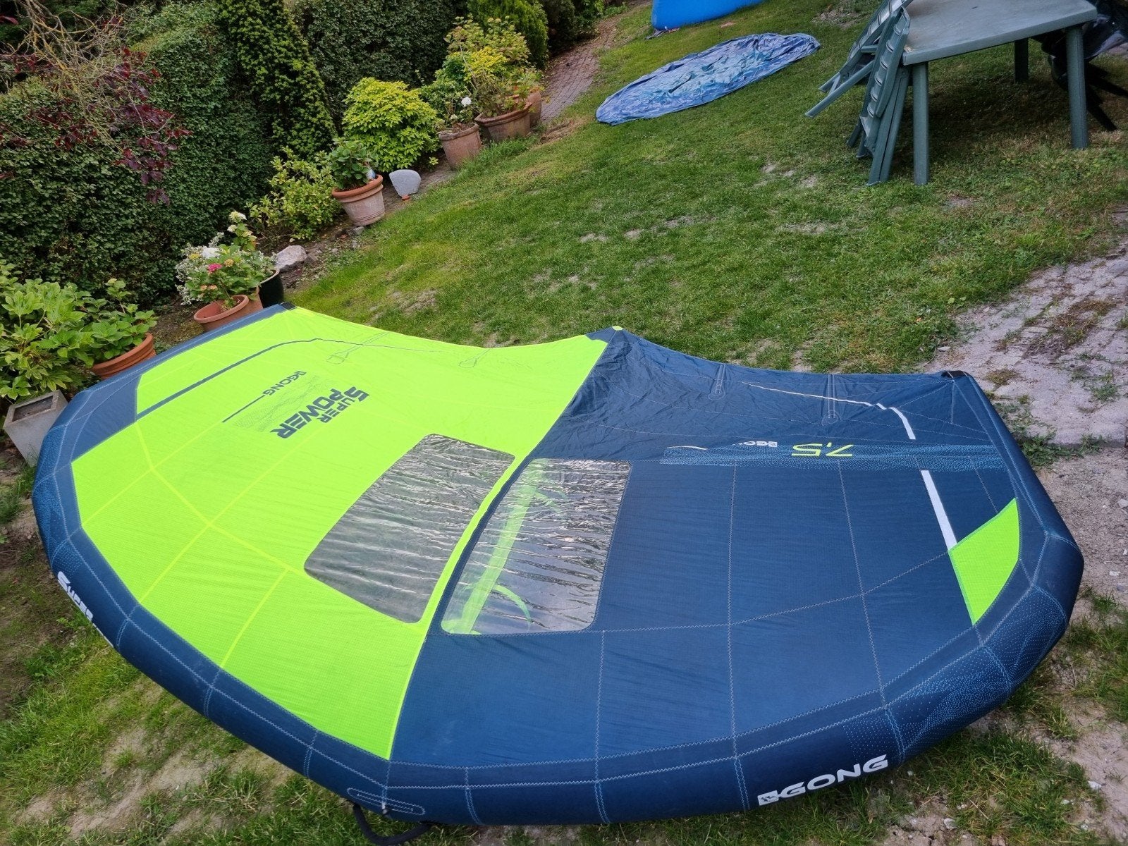 Gong superpower 7.5m2, Ophalen