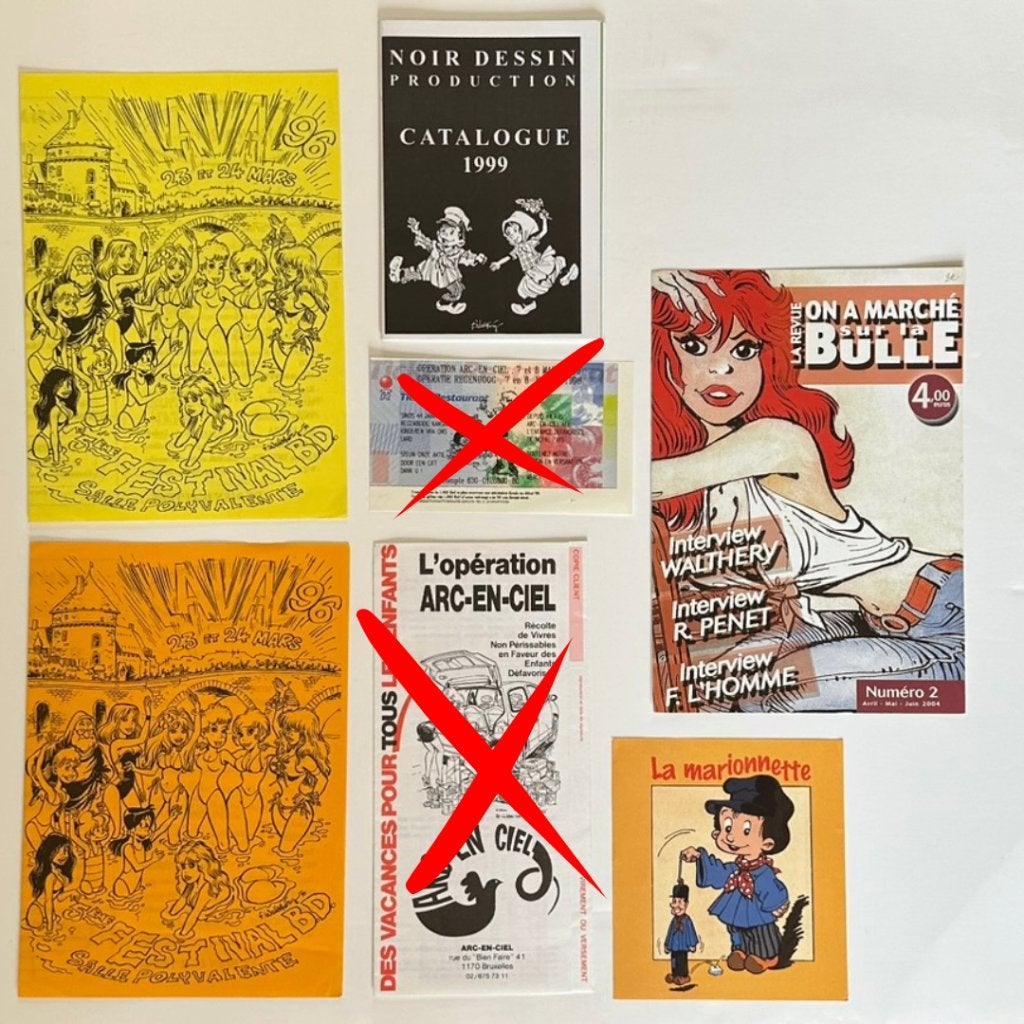 François Walthéry : Natacha autocollants, flyers, depliants, Envoi, Autres personnages, Neuf, Image, Affiche ou Autocollant