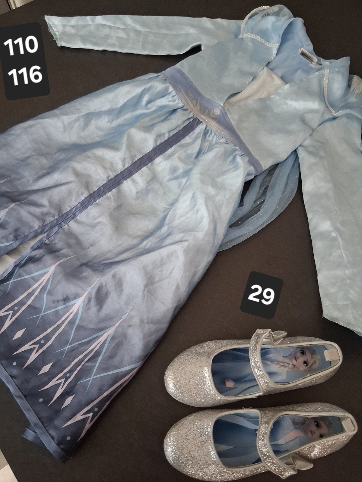 Robe de princesse Frozen Elsa taille 110 116, Enlèvement ou Envoi