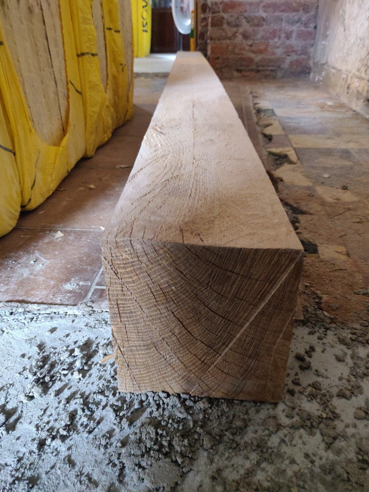 Poutre en bois chêne 2,6m 15x15cm, Enlèvement, Chêne, 250 à 300 cm, Poutre