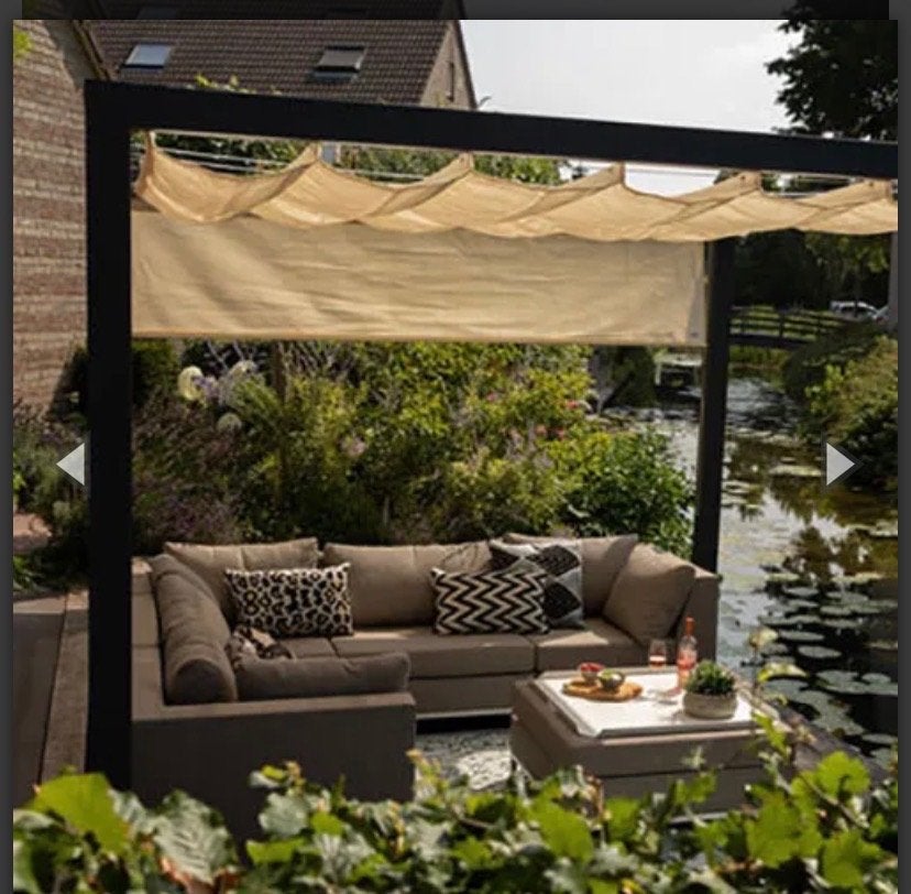 Nesling schaduwdoek coolfit harmonica 290 x 300cm Zand, Tuin en Terras, Ophalen, Nieuw
