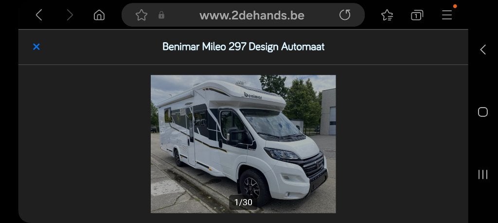 Mobilhome Benimar Mileo Disign 297. 160 pk Automaat, Caravans en Kamperen, Automaat, Ringverwarming, Fiat, Diesel