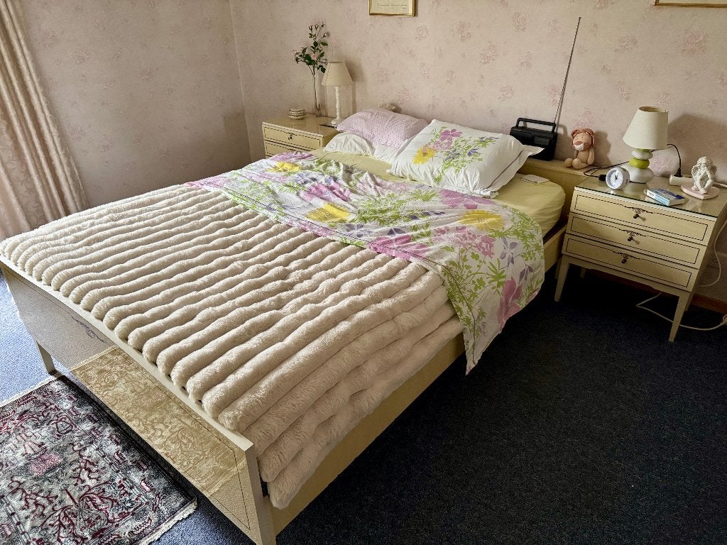 CHAMBRE A COUCHER COMPLETE, Maison & Meubles, Enlèvement, Utilisé, Deux personnes, Ancien !!