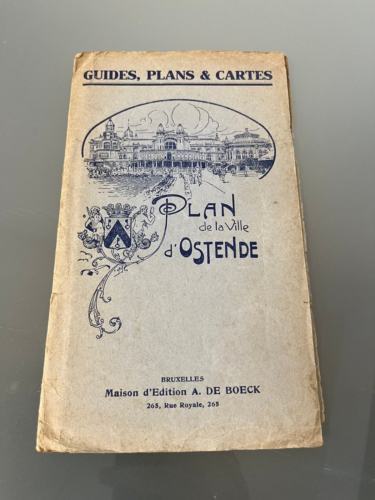 Plan de la ville d'Ostende - Maison De Boeck, Livres, Enlèvement ou Envoi, Utilisé