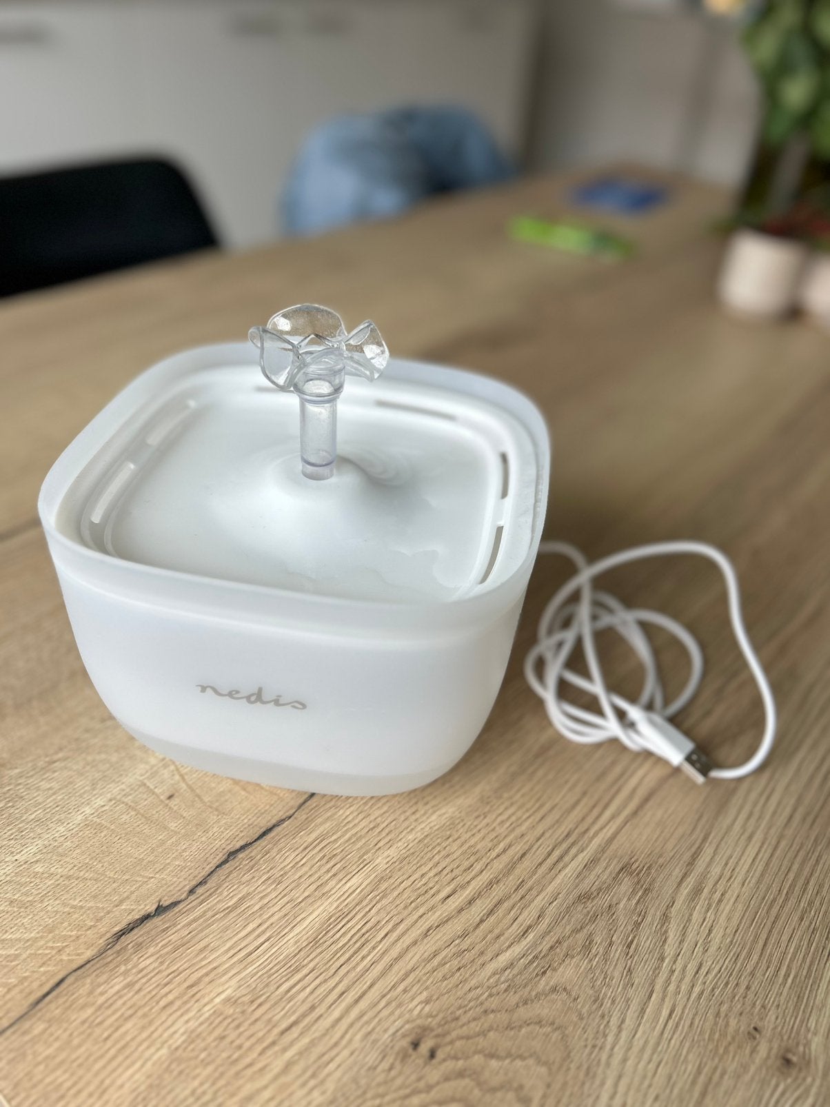 Katten drinkfontein – waterfontein voor katten – wit, Ophalen, Zo goed als nieuw