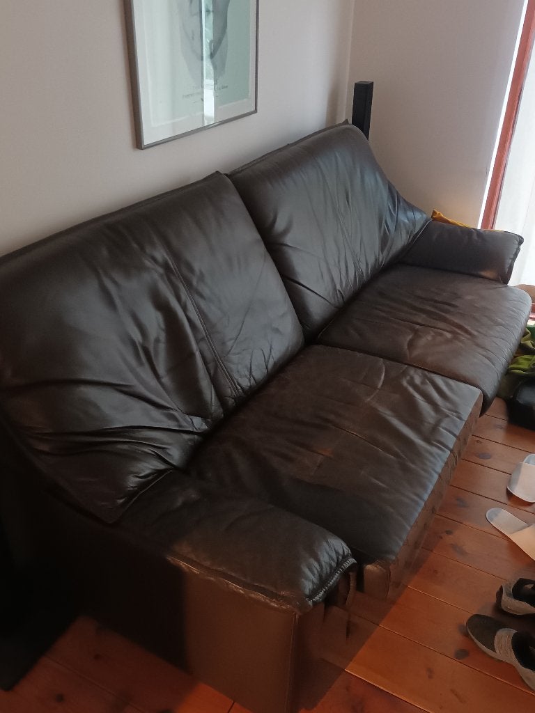 zetel, Huis en Inrichting, Ophalen, Gebruikt, Leer