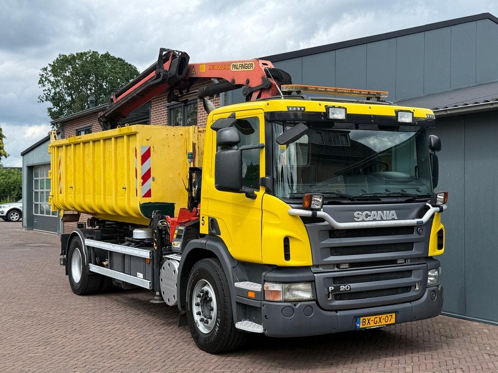 Scania P320 Palfinger PK18002-EH N.C.H. 14T Cable System Eur, Auto's, Vrachtwagens, Automaat, Euro 5, Achterwielaandrijving, Scania