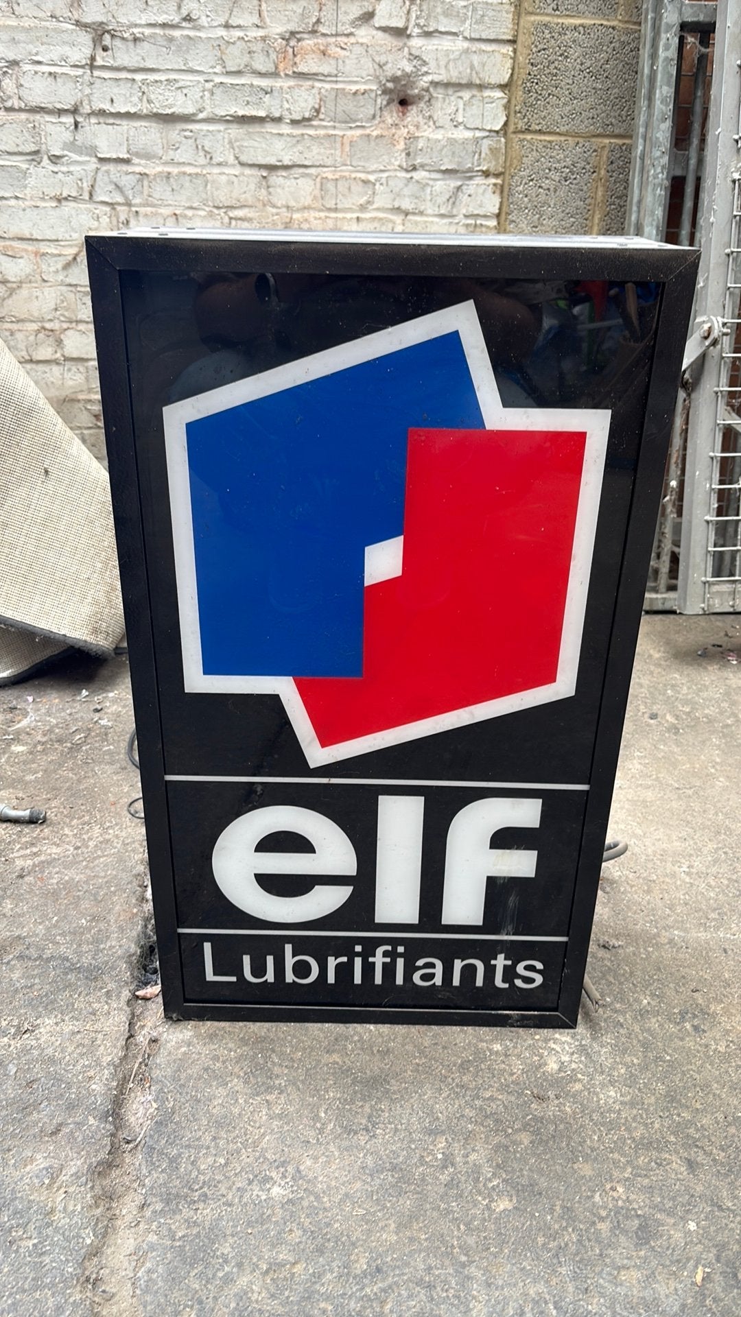 Enseigne lumineuse elf lubrifiant, Enlèvement ou Envoi, Comme neuf, Panneau publicitaire