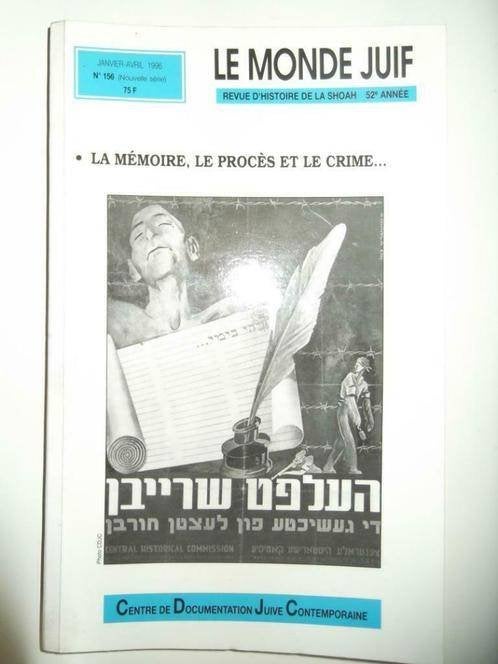 Le Monde Juif - Le procès de la Shoah, Livres, Enlèvement ou Envoi, Neuf