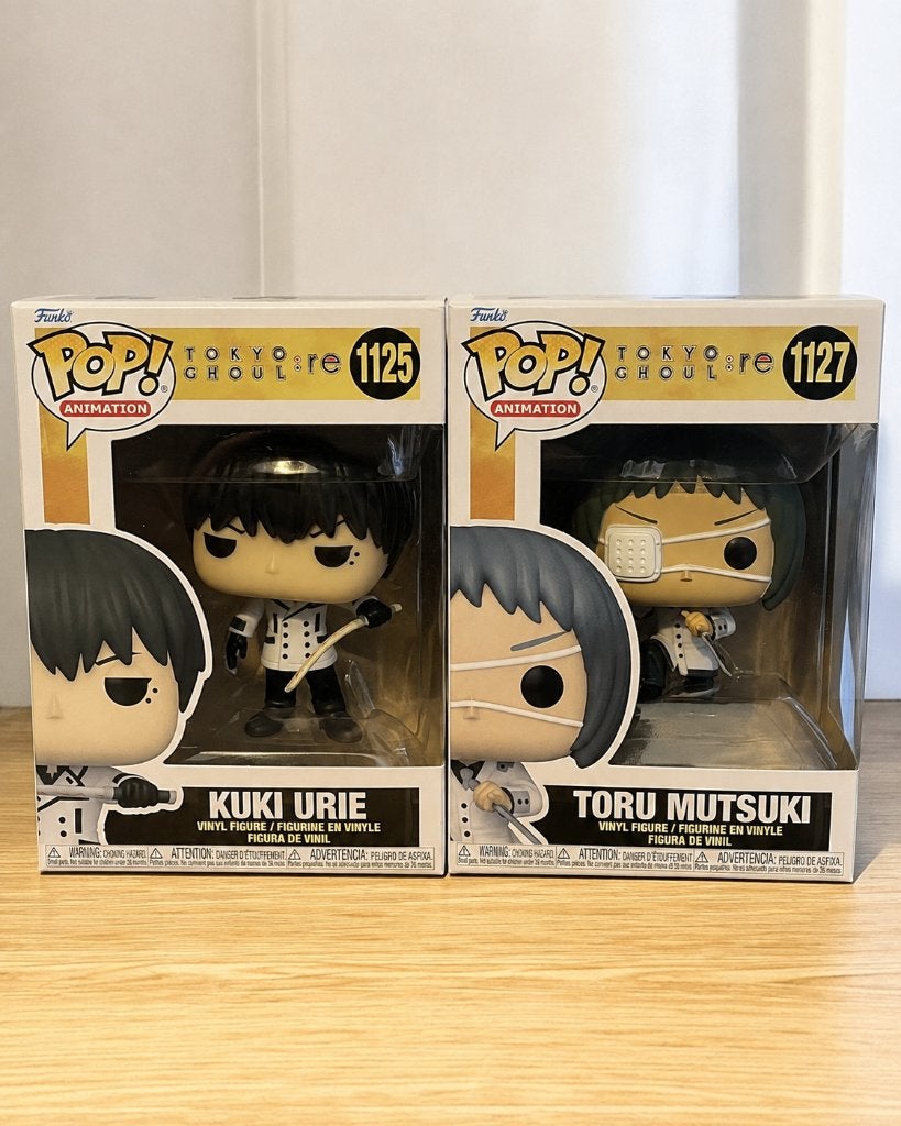 Perceel 2 Funko POP Tokyo Ghoul — Kuki Urie + Toru Mutsuki, Ophalen of Verzenden, Nieuw, Fantasy