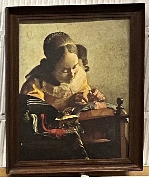 Oude schilderijkaders met o.a. kopie Rembrandt en Vermeer, Antiek en Kunst, Kunst | Schilderijen | Klassiek, Overige stijlen, Portret of Personen