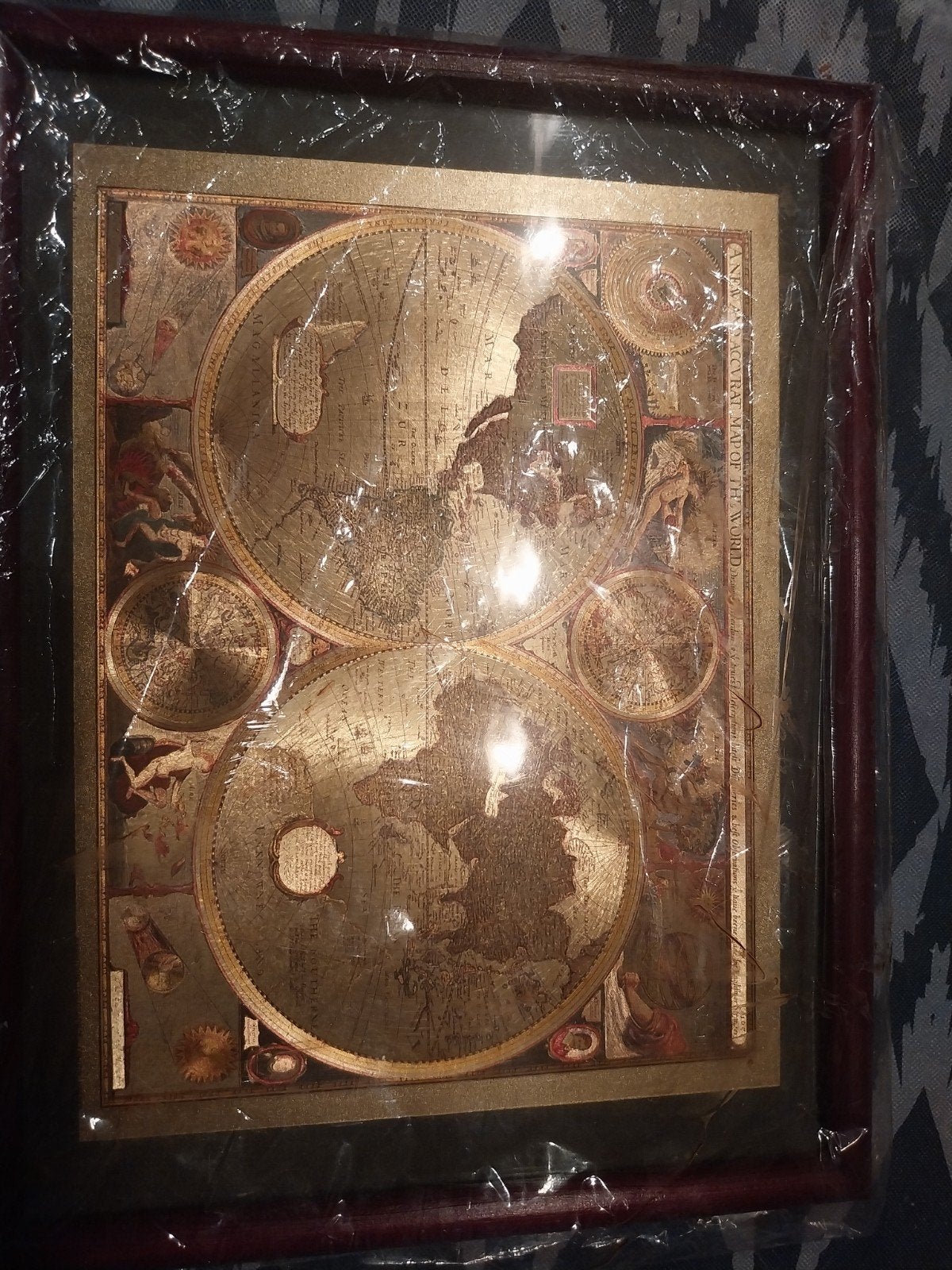 moie oude wereldkaart, Ophalen of Verzenden