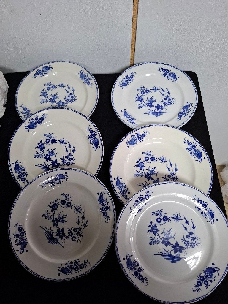 Boch Grand Bouquet : 6 assiettes plates, Enlèvement ou Envoi
