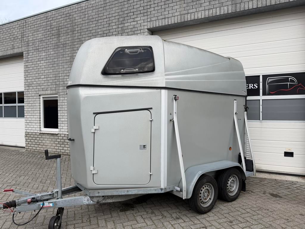 Hele nette X-trail Stinger 2 paards paardentrailer alu bodem, Dieren en Toebehoren, Ophalen, Zo goed als nieuw, Polyester, 2-paards trailer