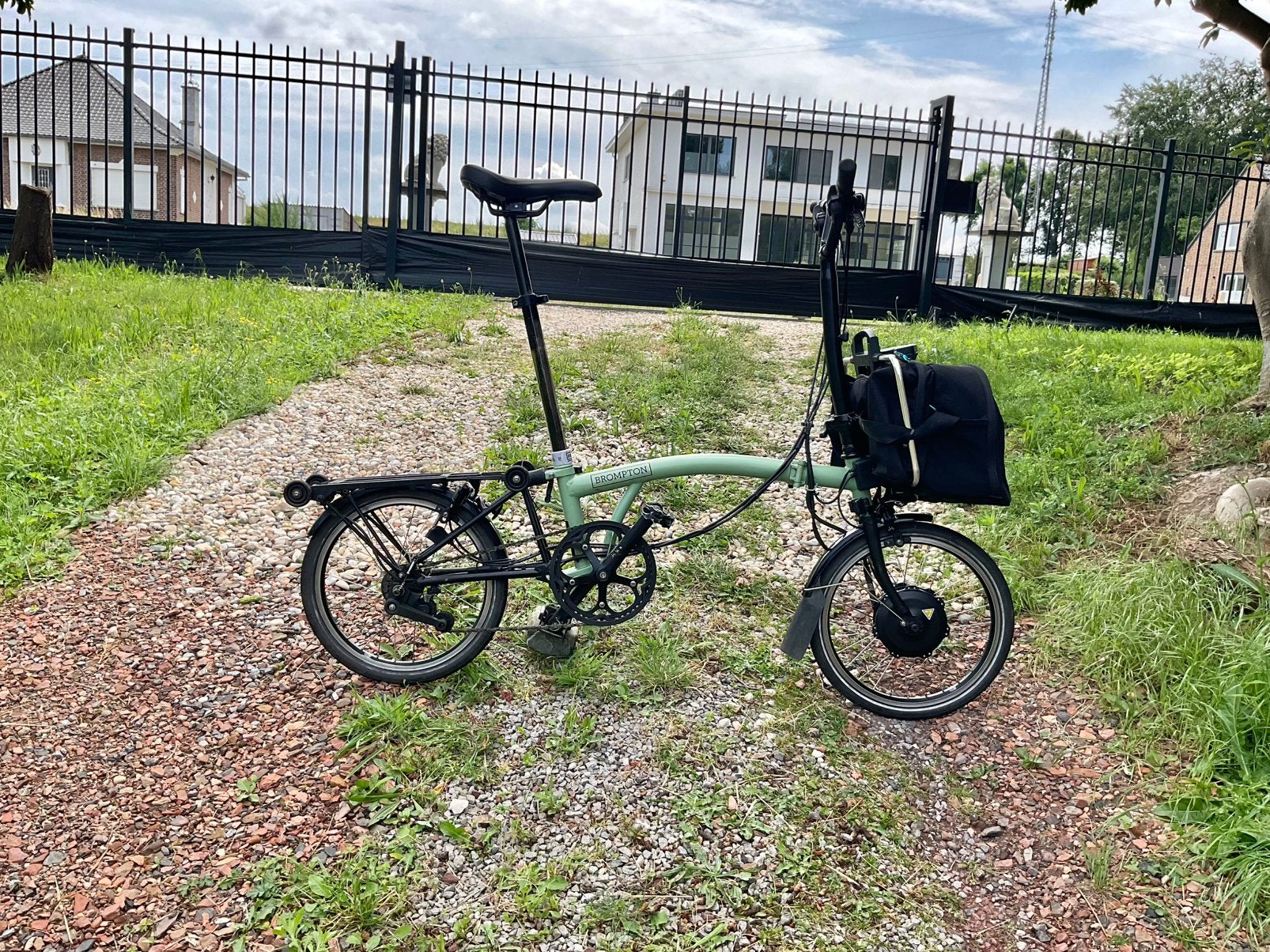 BROMPTON ELEKTRISCHE C-LINE VOUWFIETS ELECTRIC MET GARANTIE, Ophalen of Verzenden, Zo goed als nieuw