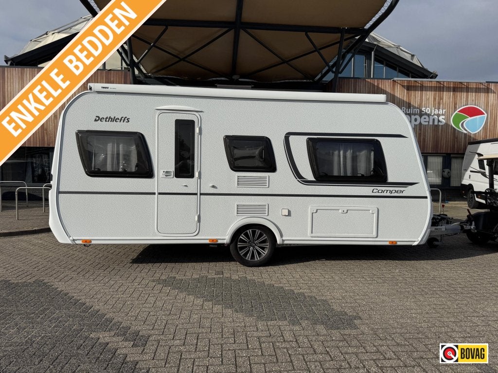 Dethleffs Camper 470 ER 2023 Mover,Airco,Luifel!, Schokbreker, 2 aparte bedden, Rondzit, Tot en met 4