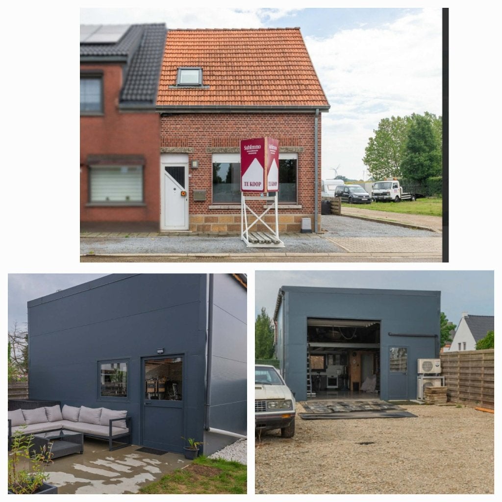 half open bebouwing, Immo, 500 tot 1000 m², 2 kamers, 113 m², Woning met bedrijfsruimte