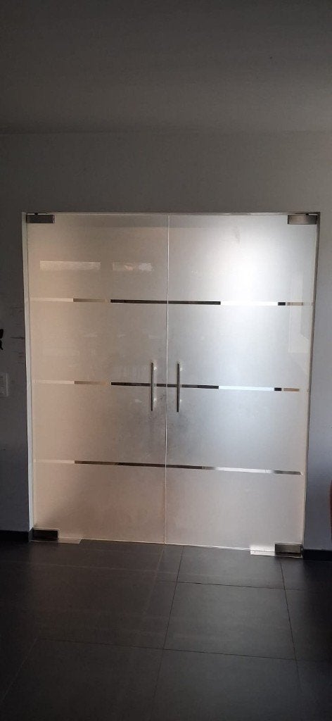 Dubbele glazen deur, Doe-het-zelf en Bouw, Ophalen, Zo goed als nieuw, Glas, Binnendeur