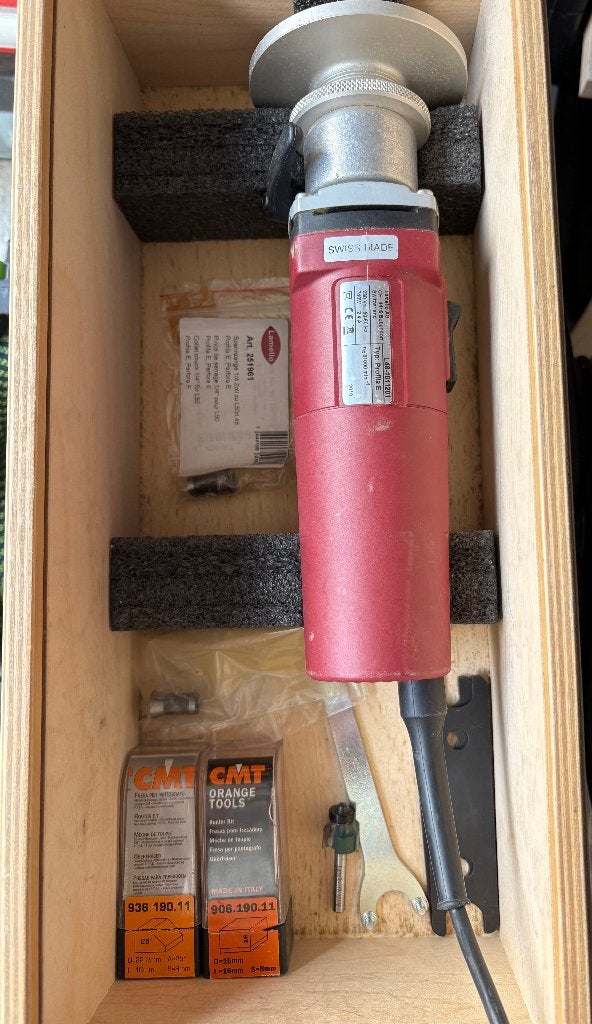 Lamello Profila E kantenfrees – Swiss Made - ALS NIEUW, Bricolage & Construction, Comme neuf, Enlèvement, Électrique, Coupe-bordure
