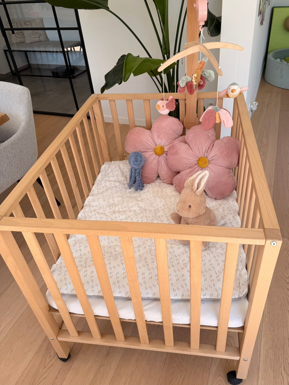 Zeer mooie babypark/box, Enlèvement, Comme neuf, Roulettes