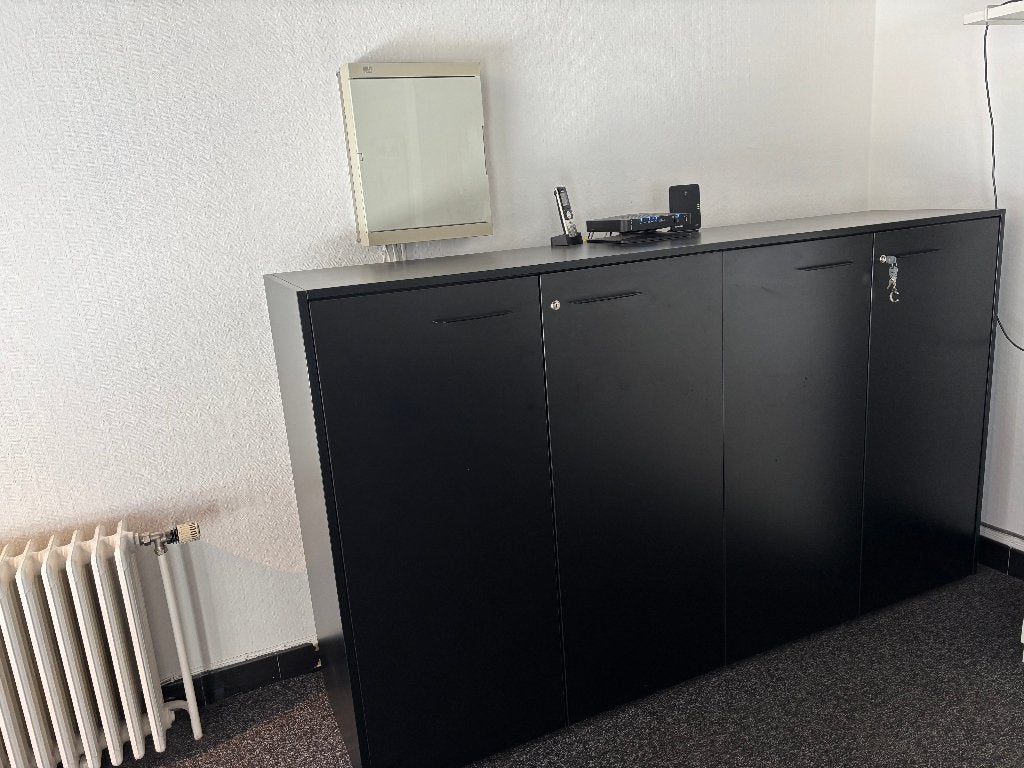 Meuble bureau noir, Enlèvement, Comme neuf