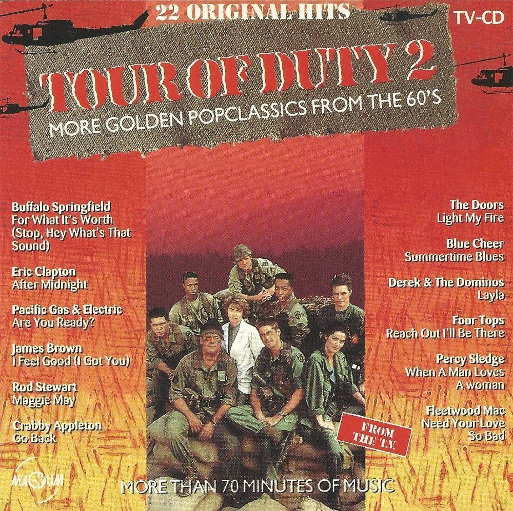 CD * TOUR OF DUTY VOL. 2 - GOLDEN POPCLASSICS FROM THE 60's, Cd's en Dvd's, Ophalen of Verzenden, Zo goed als nieuw