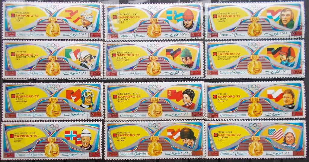 Olympische Spelen 1972 Sapporo (Japan), Postzegels en Munten, Verzenden, Gestempeld, Sport