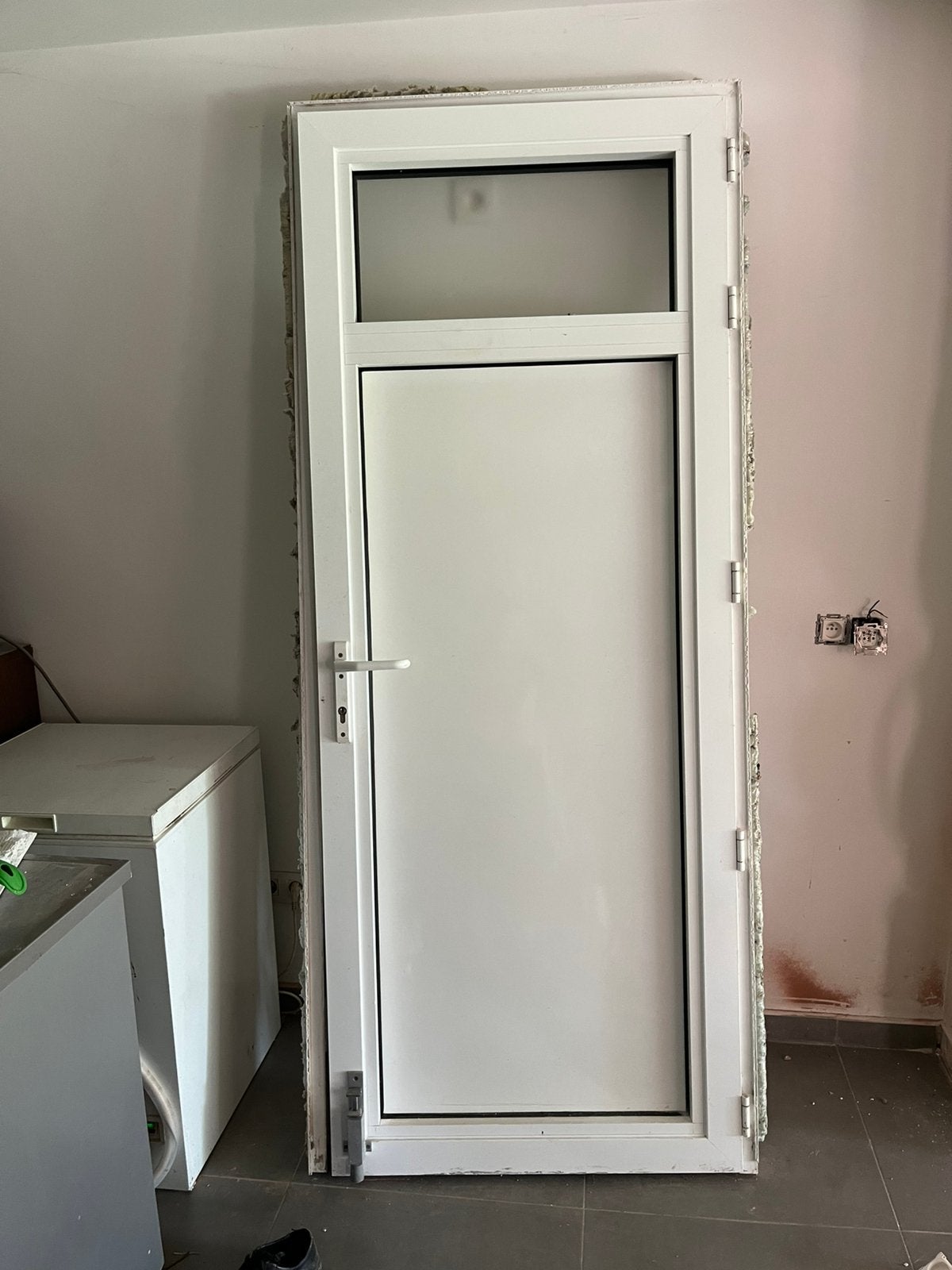 Aluminium buitendeur, Doe-het-zelf en Bouw, Ophalen, Gebruikt, 80 tot 100 cm, 215 cm of meer