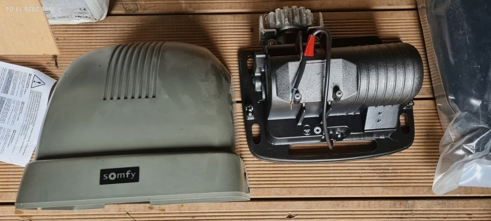 Te koop Somfy schuifpoort motorisering, Ophalen