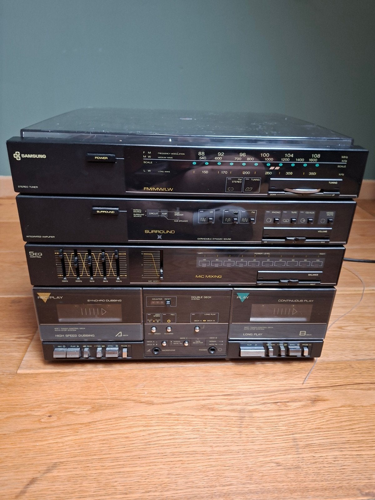 SAMSUNG stereo met akai speakers, Audio, Tv en Foto, Stereoketens, Ophalen, Gebruikt, Speakers, Overige merken