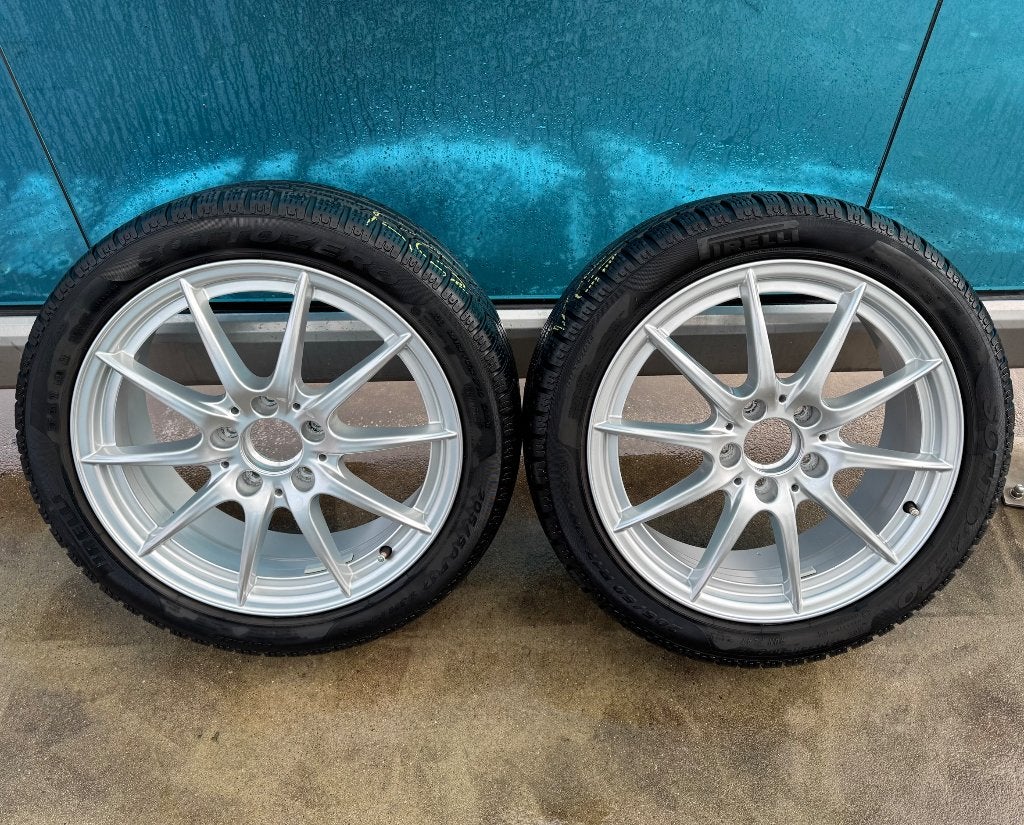 17” velgen met banden Mercedes, Autos : Pièces & Accessoires, Pneus & Jantes, Pneus et Jantes, Pneus hiver, 17 pouces, Enlèvement