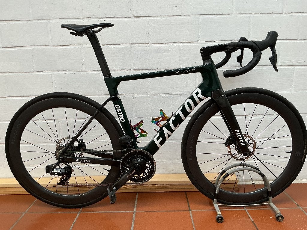 FACTOR OSTRO VAM Racing green, 28 inch, Gebruikt, Meer dan 20 versnellingen, Schijfrem