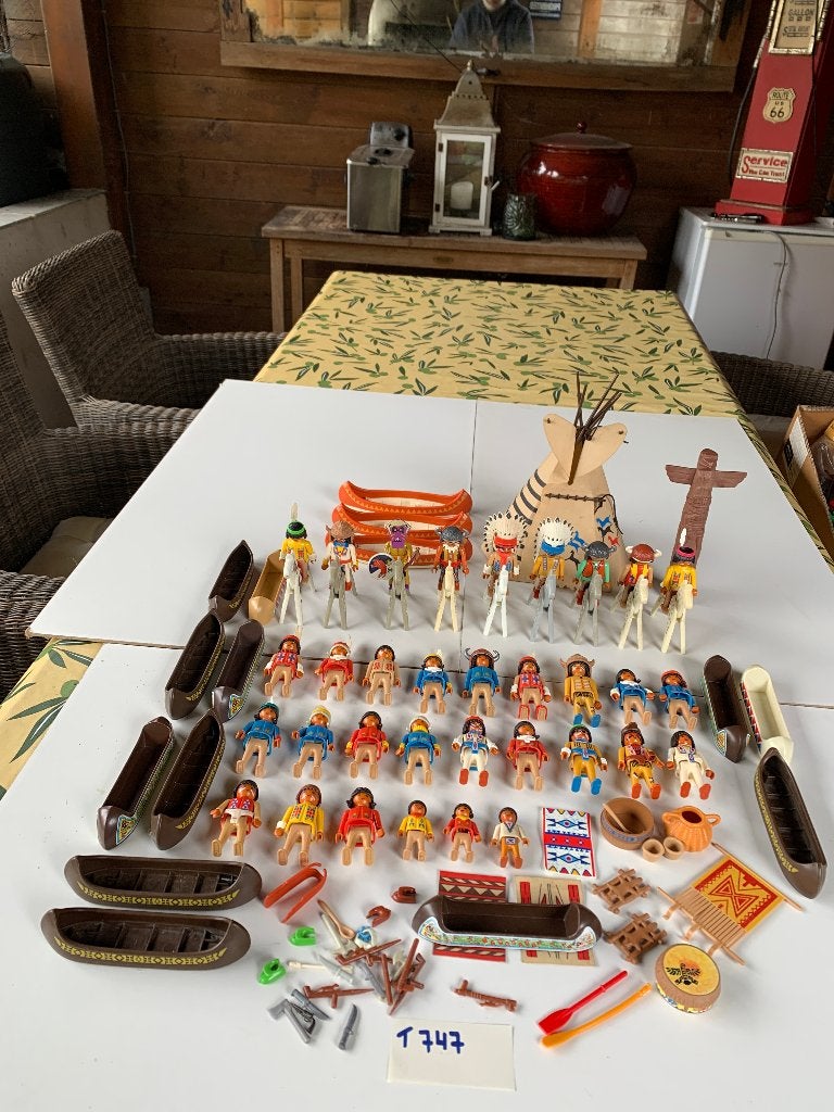 PLAYMOBIL T747: SUPERLOT INDIANENVARIA, Ophalen of Verzenden, Zo goed als nieuw, Losse onderdelen