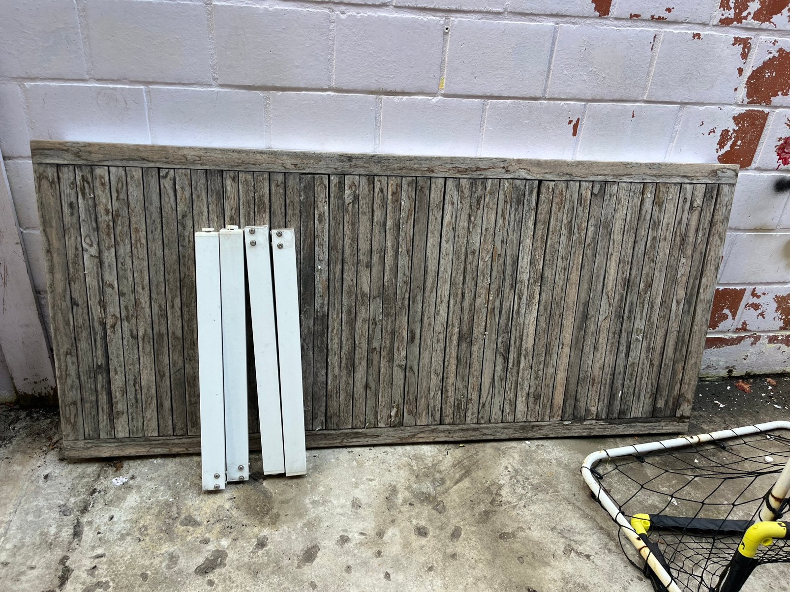Tuintafel, Ophalen, Gebruikt