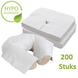 Set 200 stuks Hoofdsteun Covers 40x30cm voor Massagetafel 🌞, Sport en Fitness, Massageproducten, Ophalen, Nieuw, Overige typen