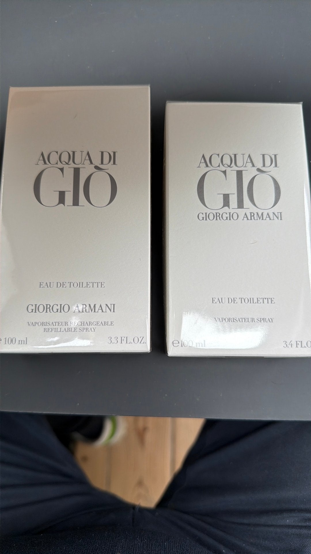 2x Acqua Di Gio Giorgio Armani 100 ml, Handtassen en Accessoires, Ophalen of Verzenden, Nieuw