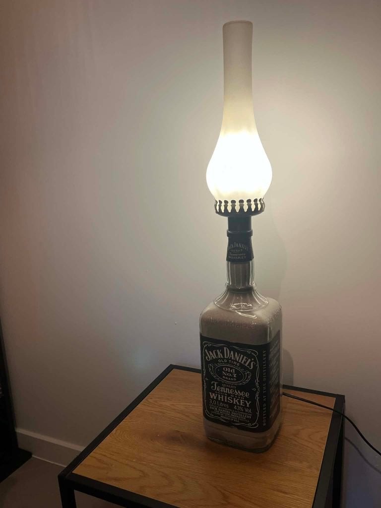 Jack Daniel's 3L lamp, Enlèvement ou Envoi, Comme neuf, Table lumineuse ou lampe (néon)