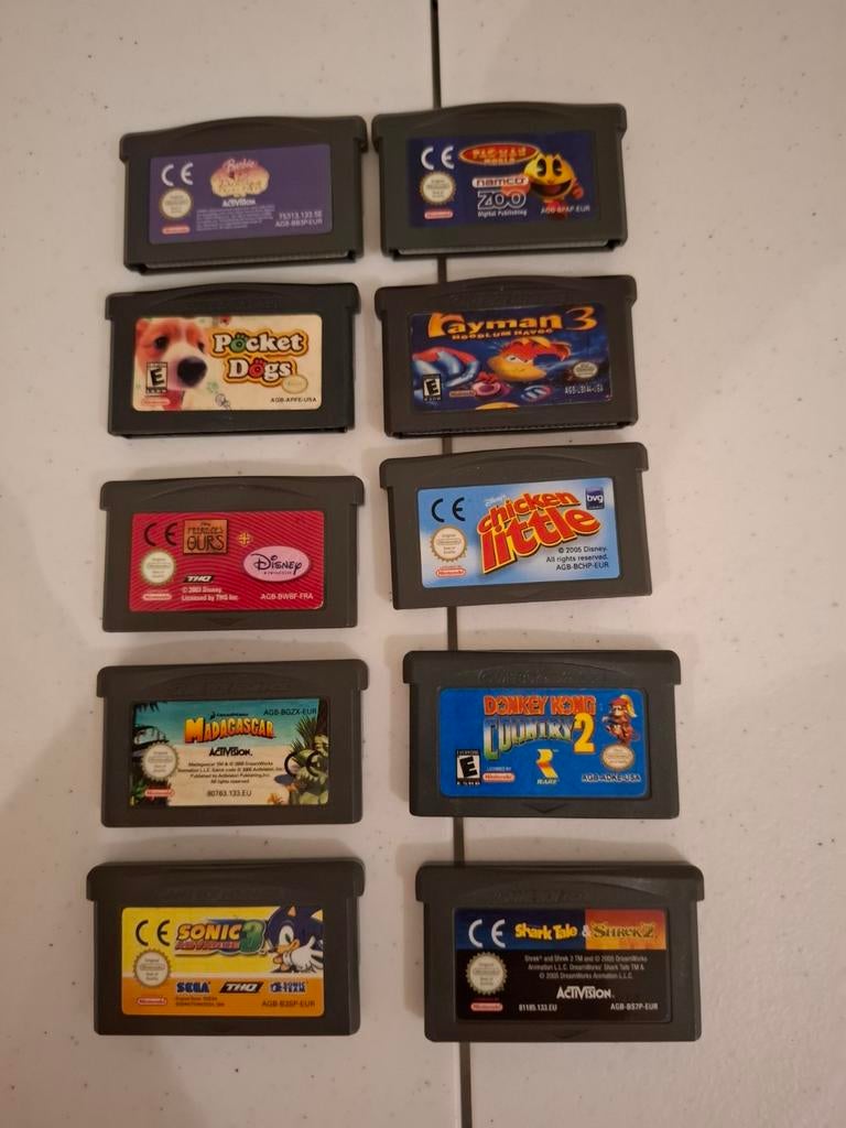 Lot de 10 Jeux Game Boy Advance (GBA) - Originaux, Consoles de jeu & Jeux vidéo, Jeux | Nintendo Game Boy, Utilisé, Simulation