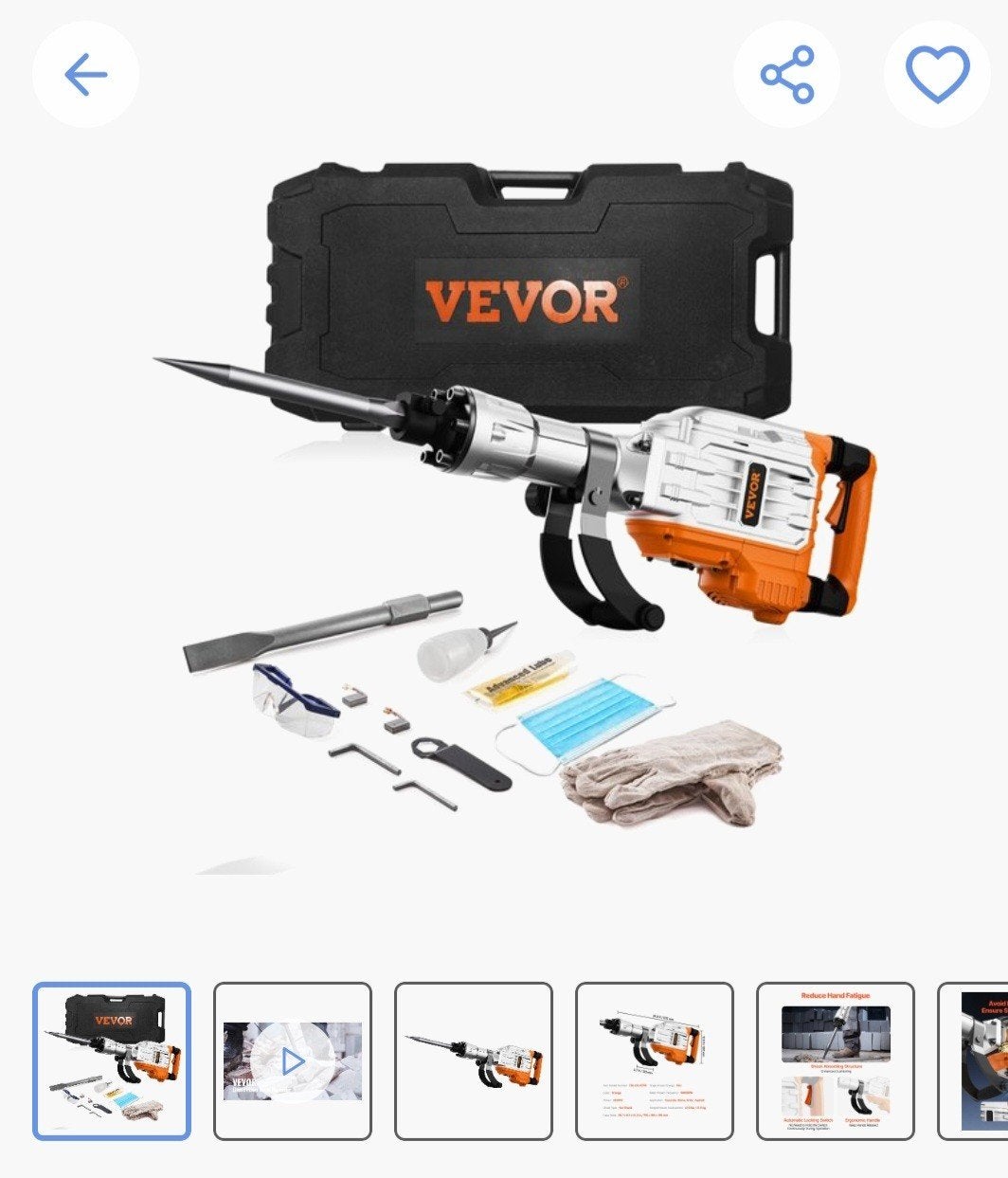 VEVOR Breekhamer, Enlèvement, Neuf
