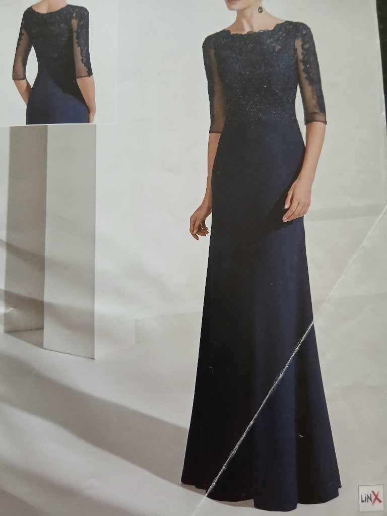 galajurken, Kleding | Dames, Galajurk, Blauw, Maat 46/48 (XL) of groter, Zo goed als nieuw