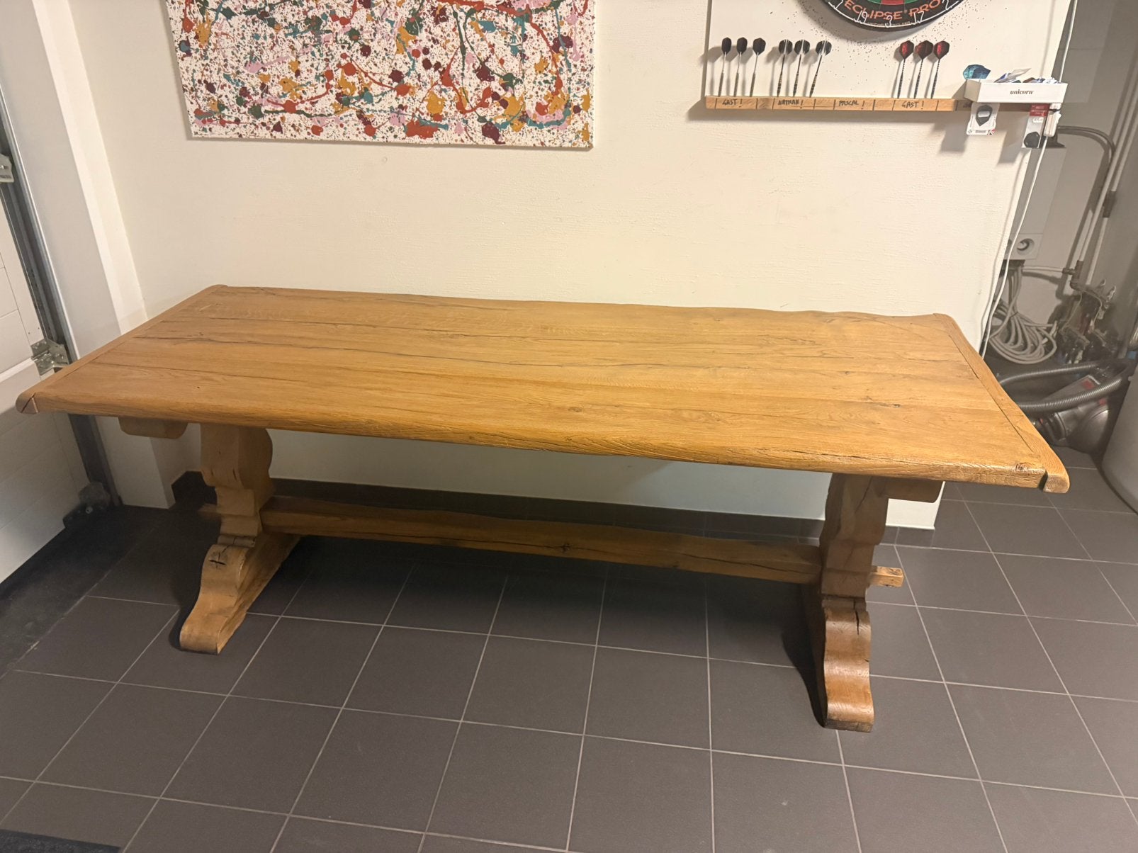 Houten tafel, Tuin en Terras, Ophalen of Verzenden, Zo goed als nieuw
