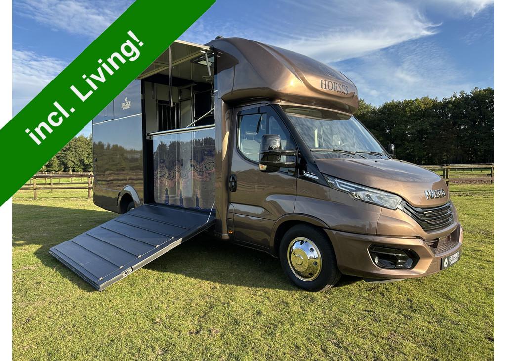Iveco Daily 2-paards paardenvrachtwagen LIVING 3.0l 180PK Au, Dieren en Toebehoren, Gebruikt, Info@hulshof-trading.nl, Overige typen