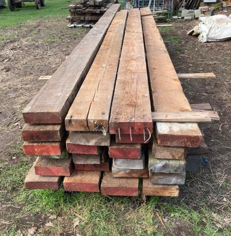 Zeer stevige houten balken, Doe-het-zelf en Bouw, Ophalen, Zo goed als nieuw, Balk