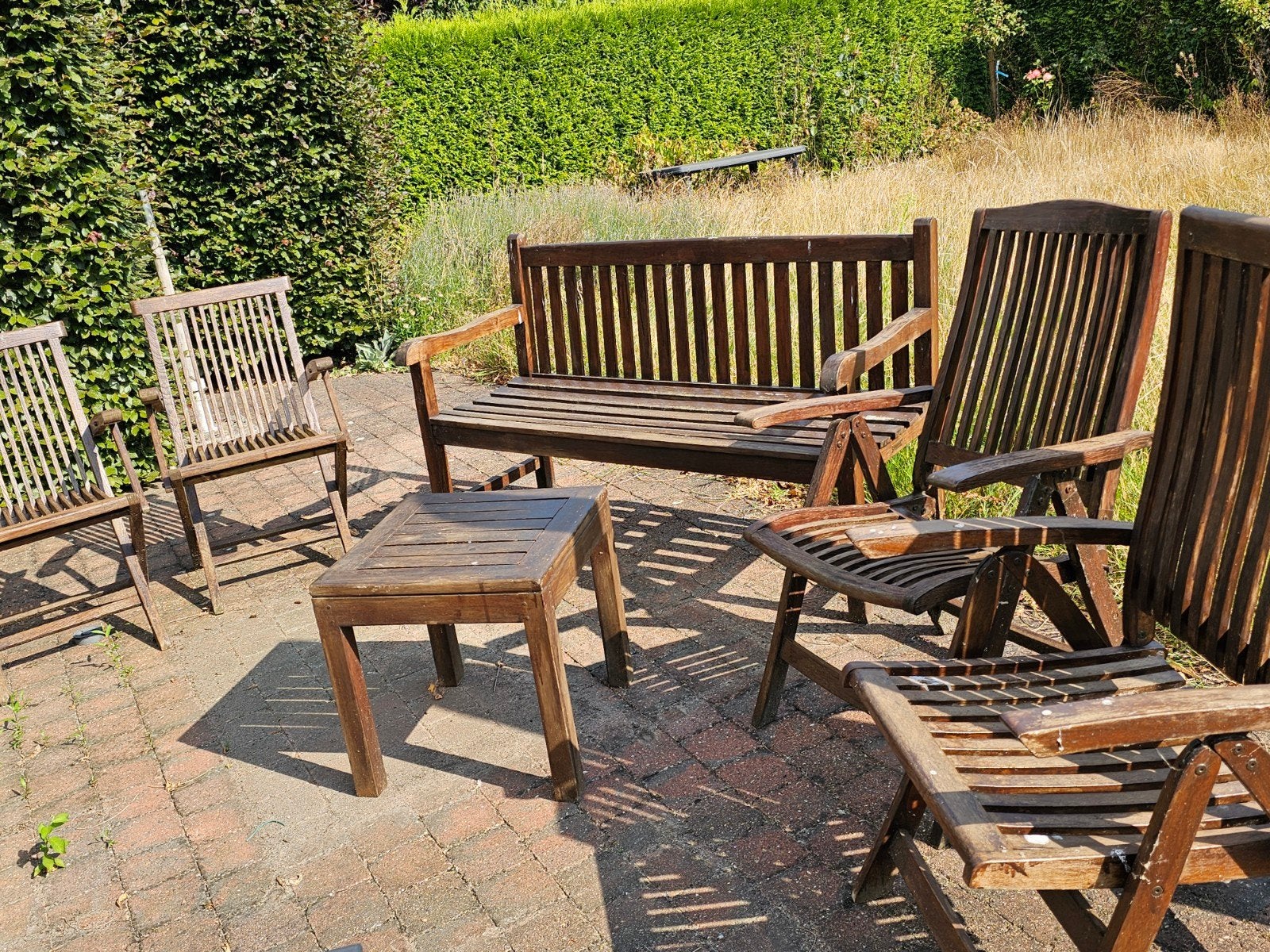 houten tuinset, Ophalen, Tuinset