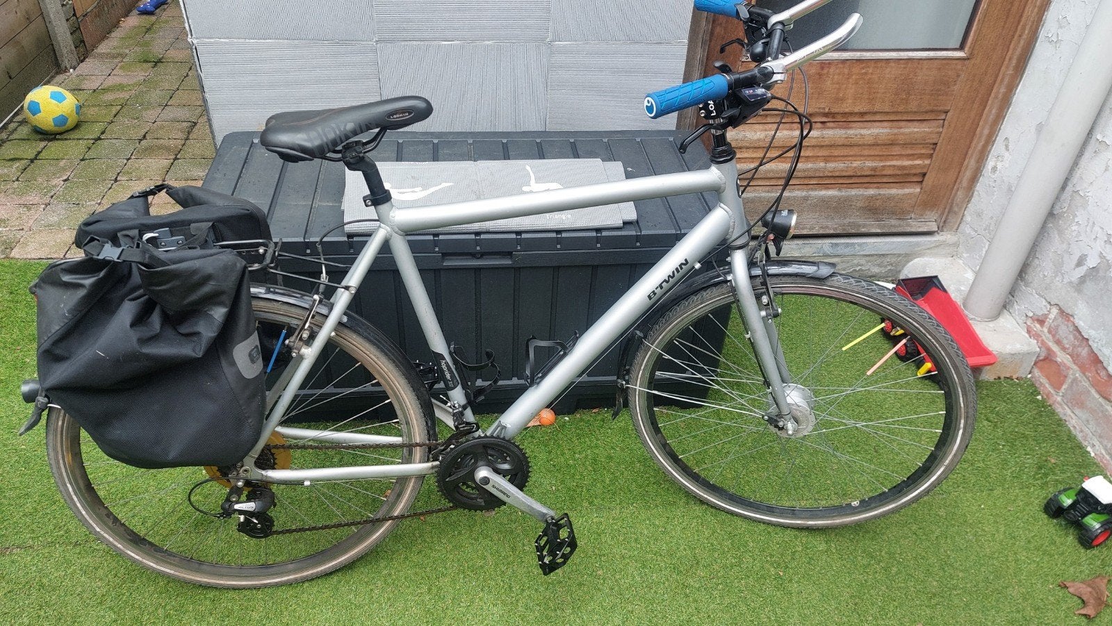 herenfiets trekkingfiets stadsfiets fiets, Velgrem, Versnellingen, Zo goed als nieuw, 57 tot 61 cm